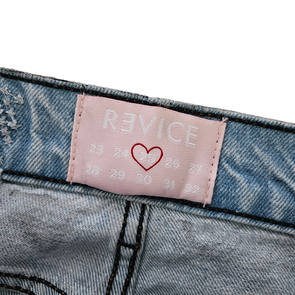 Revice Half Black Half Blue Straight Leg Jeans - Picture 7 of 8